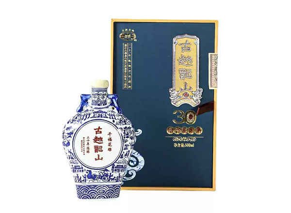 鞍山黄酒回收古越龙山黄酒千福花雕三十年陈酿绍兴花雕酒500ml礼盒装