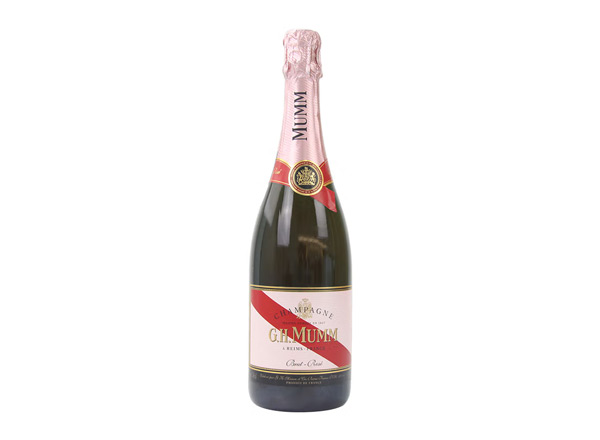 鞍山回收​玛姆红带香槟老款桃红玫瑰粉红玛姆香槟酒G.H. Mumm Brut Rose